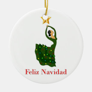 Flamenco-danseraardewerk Keramisch Ornament