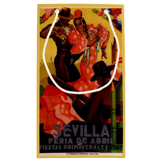  flamenco danseres Spaans Klein Cadeauzakje (Achterkant)