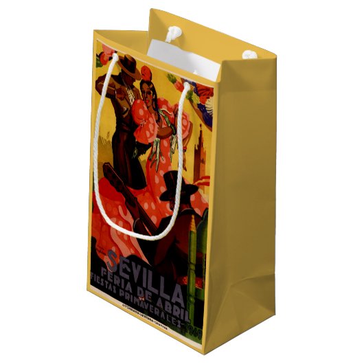  flamenco danseres Spaans Klein Cadeauzakje (Achterkant Gekanteld)