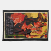  flamenco danseres Spaans Theedoek (Horizontaal)