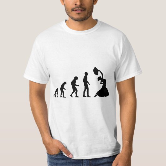 Flamenco Evolution Dance Spain Espana Men And Wome T-shirt (Voorkant)