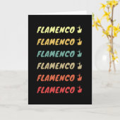 Flamenco Flamenco Flamenco Kaart (Gele Bloem)