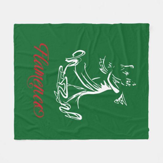 Flamenco Fleece Deken (Voorkant (Horizontaal))