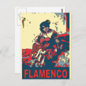 Flamenco Guitar Briefkaart (Voorkant / Achterkant)