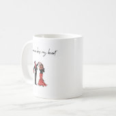 Flamenco heeft mijn hart koffiemok (Voorkant links)