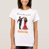 Flamenco heeft mijn hart t-shirt (Voorkant)