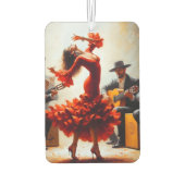 Flamenco Hoge Mode Latina Danser Latijns Spaans Luchtverfrisser (Achterkant)