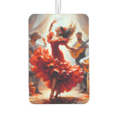 Flamenco Hoge Mode Latina Danser Latijns Spaans Luchtverfrisser (Achterkant)