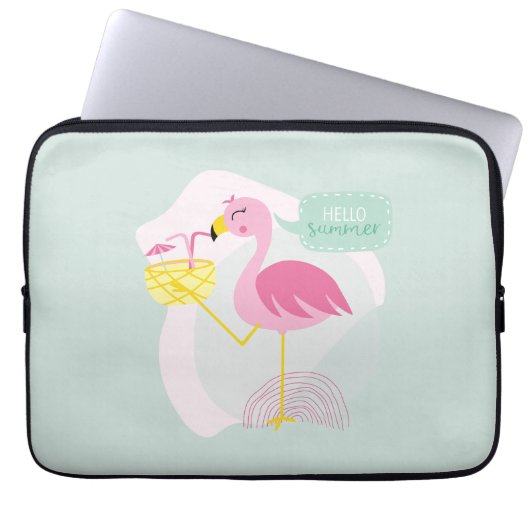 Flamenco Hola Verano Laptop Sleeve (Voorkant)