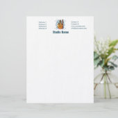 Flamenco II - Letterhead Gepersonaliseerd Briefhoofd (Staand voorkant)