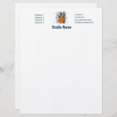Flamenco II - Letterhead Gepersonaliseerd Briefhoofd (Voorkant / Achterkant)