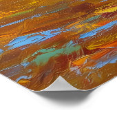 Flamenco in beweging Expressieve dans Impressionis Poster (Hoek)