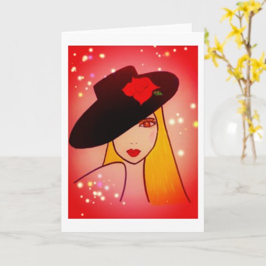 Flamenco Kaart (Gele Bloem)