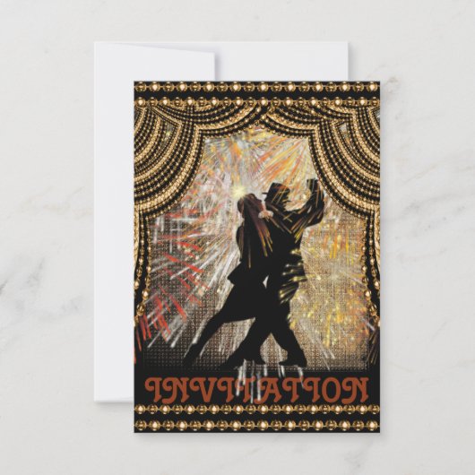 Flamenco Latijnse Dance uitnodiging (Voorkant)