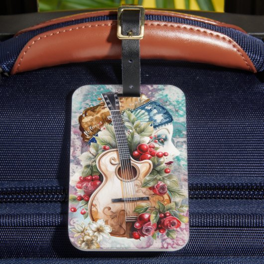 Flamenco Mood Luggage Tag Bagagelabel (Voorkant Insitu 2)