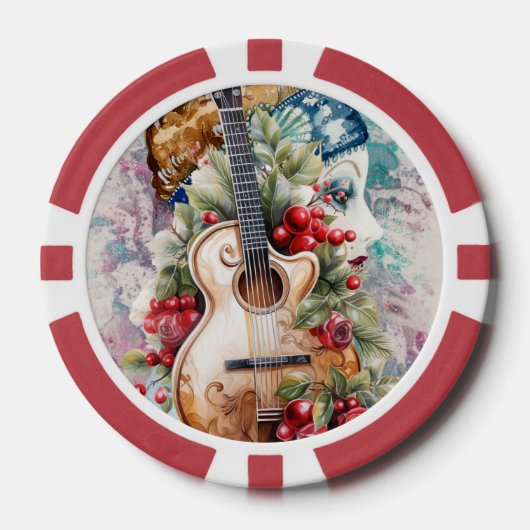 Flamenco Mood Poker Chip (Voorkant)