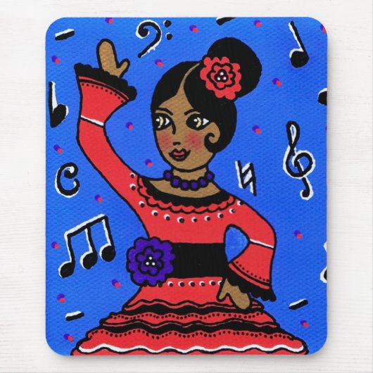 Flamenco Mousepad Muismat (Voorkant)
