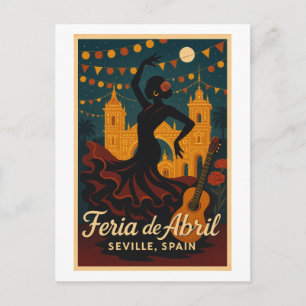 Flamenco Nachten – Feria de Abril, Sevilla Briefkaart