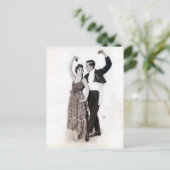  Flamenco-paar met kastanjes Briefkaart (Staand voorkant)