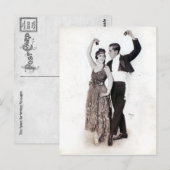  Flamenco-paar met kastanjes Briefkaart (Voorkant / Achterkant)