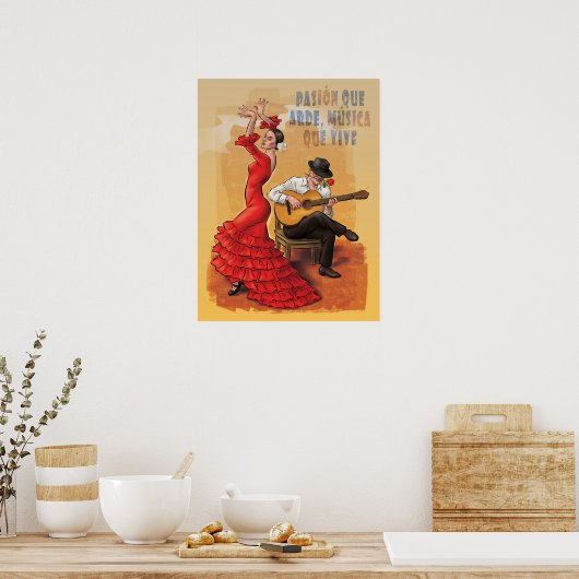 Flamenco Passion - Spaans Poster voor Kunst (Keuken)