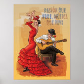 Flamenco Passion - Spaans Poster voor Kunst (Voorkant)