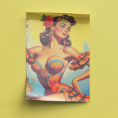  Flamenco Pin Up Tissuepapier
