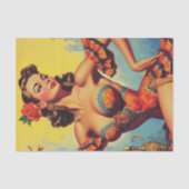  Flamenco Pin Up Tissuepapier (Voorkant)