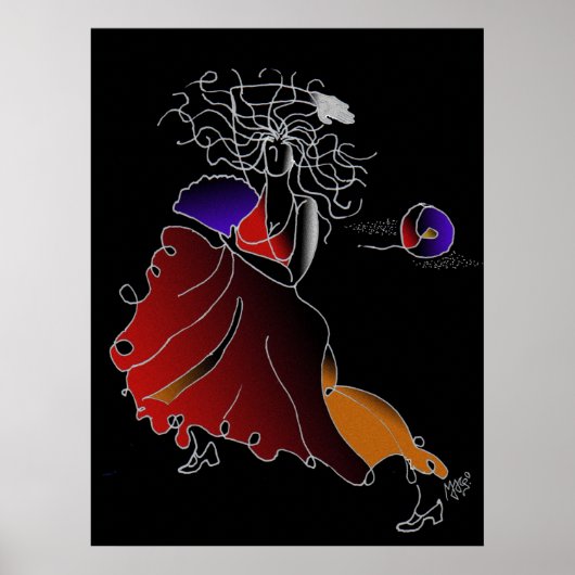 Flamenco Poster (Voorkant)
