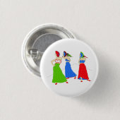 Flamenco Ronde Button 3,2 Cm (Voorkant /achterkant)