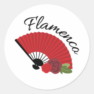 Flamenco Ronde Sticker