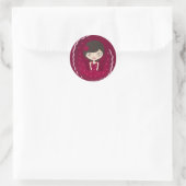 Flamenco Ronde Sticker (Tas)