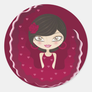Flamenco Ronde Sticker