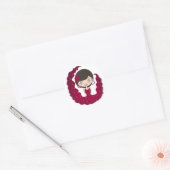 flamenco ronde sticker (Envelop)