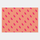 Flamenco schaduw inpakpapier Flat Sheet Set van 3 (Voorkant 3)