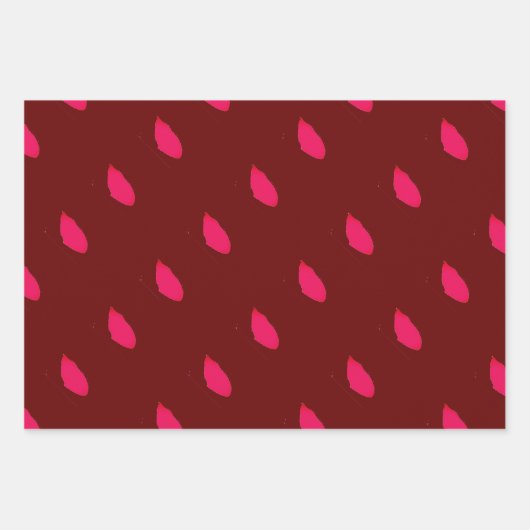 Flamenco schaduw inpakpapier Flat Sheet Set van 3 (Voorkant 2)