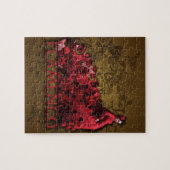 Flamenco Spain Dance Art red black brown Legpuzzel (Horizontaal)
