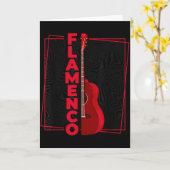 Flamenco _ Spanish Dance Guitar _ Spain Flamenco  Kaart (Gele Bloem)