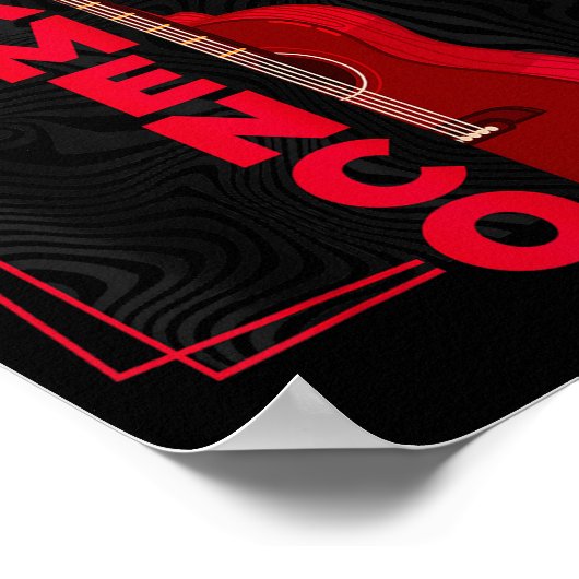 Flamenco _ Spanish Dance Guitar _ Spain Flamenco  Poster (Hoek)