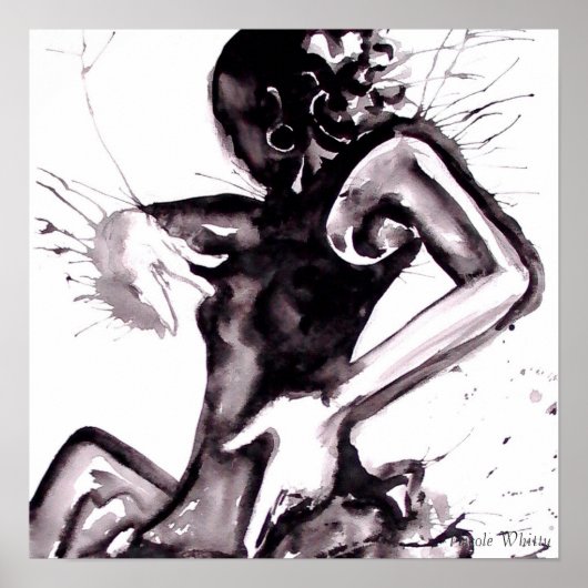 Flamenco Splash Canvas - Gepersonaliseerd Poster (Voorkant)