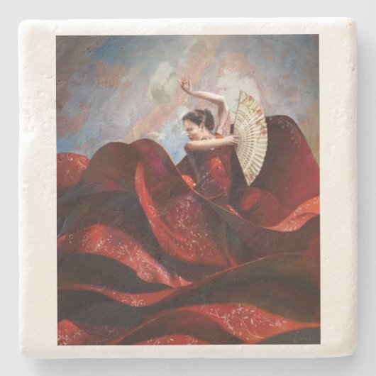 Flamenco Stenen Onderzetter (Voorkant)