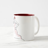 Flamenco Tweekleurige Koffiemok (Voorkant rechts)