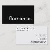 flamenco visitekaartje (Voorkant / Achterkant)