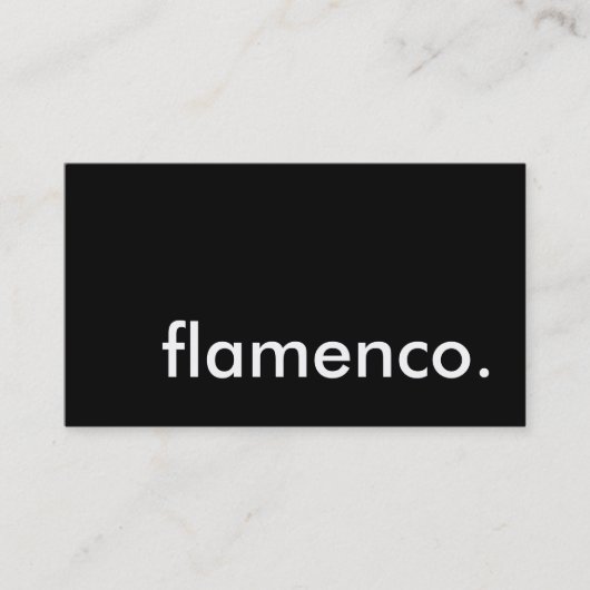 flamenco visitekaartje (Voorkant)