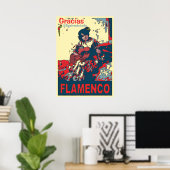 Flamenco, voeg toe geef tekst uit, poster (Thuiskantoor)