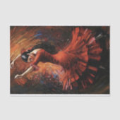 Flamenco Vuur Decoupage Tissuepapier (Voorkant)