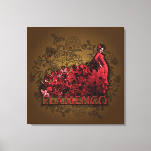 Flamenco - Wrapped Canvas Afdruk (Voorkant)