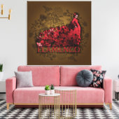 Flamenco - Wrapped Canvas Afdruk (Insitu (Woonkamer))