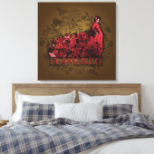 Flamenco - Wrapped Canvas Afdruk (Insitu (Slaapkamer))