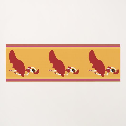 Flamenco Yoga Mat (Achterkant (horizontaal))